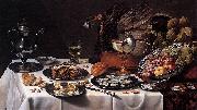 Pieter Claesz with Turkey Pie oil painting